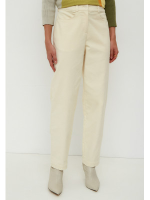 Брюки демисезонные молочного цвета БД-03