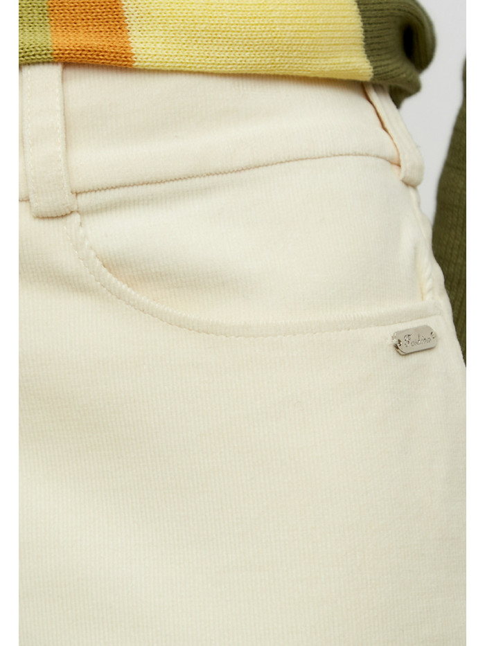 Брюки демисезонные молочного цвета БД-03