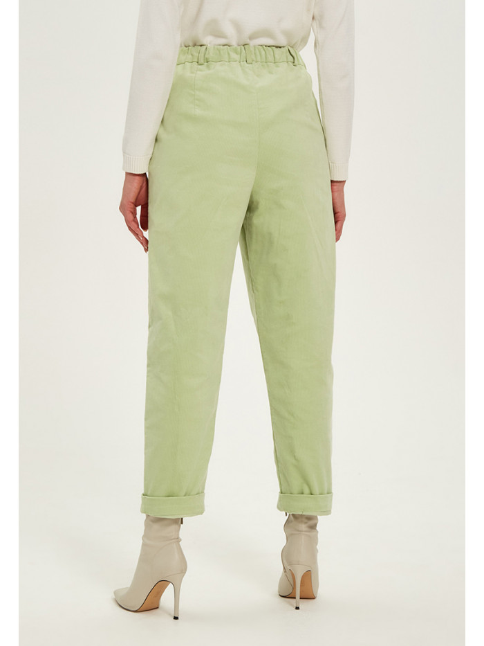 Брюки демисезонные салатового цвета БД-04