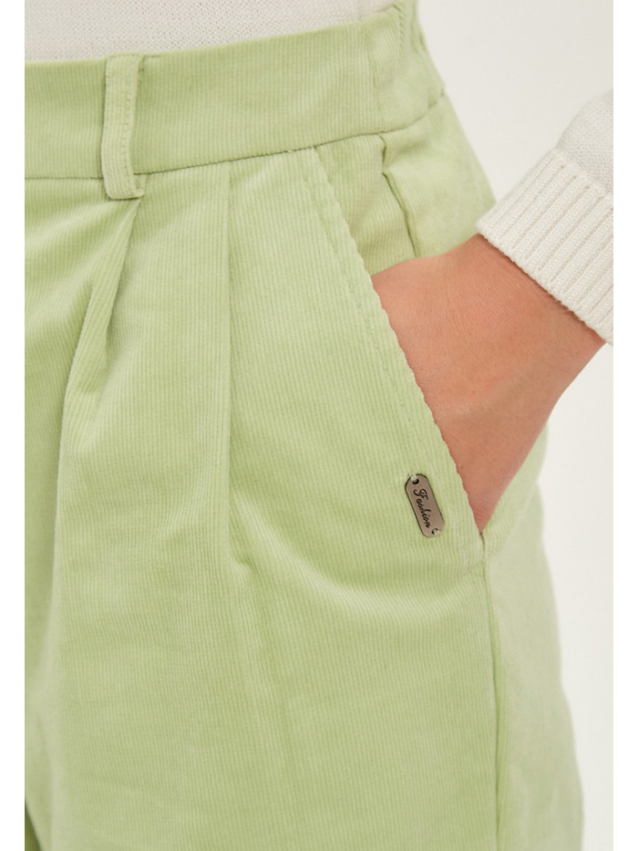 Брюки демисезонные салатового цвета БД-04