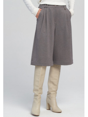 Брюки демисезонные серо-бежевого цвета БД-05