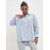 Блуза из экологичной хлопковой ткани голубого цвета БЛ-016 490р.