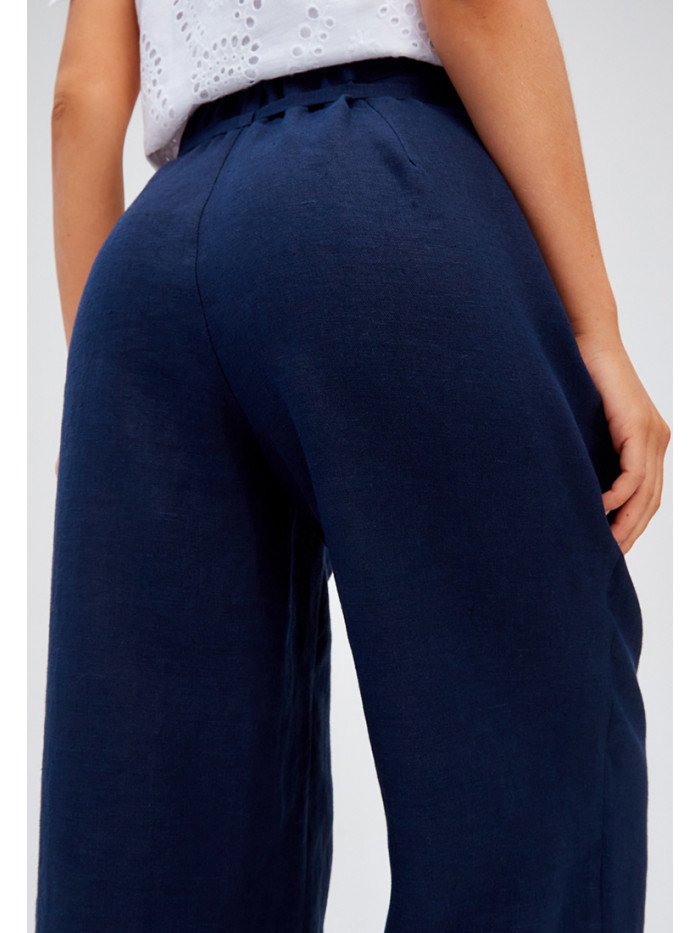 Брюки летние темно-синего цвета БЛЛ-03