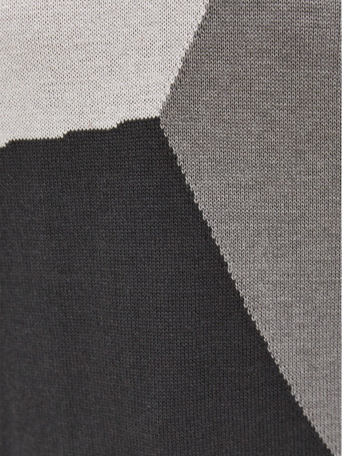 Джемпер с коротким рукавом серый-светло-серый-графит ВТЛ-17