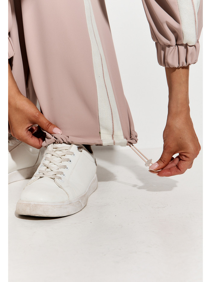 Комплект бомбер и брюки цвет бежевый КД-05