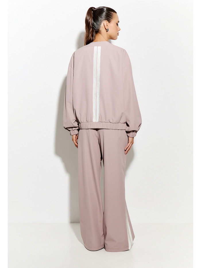 Комплект бомбер и брюки цвет бежевый КД-05