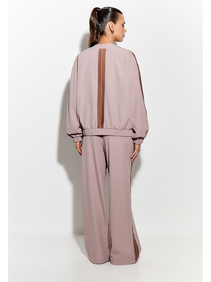 Комплект бомбер и брюки цвет кремовый КД-05