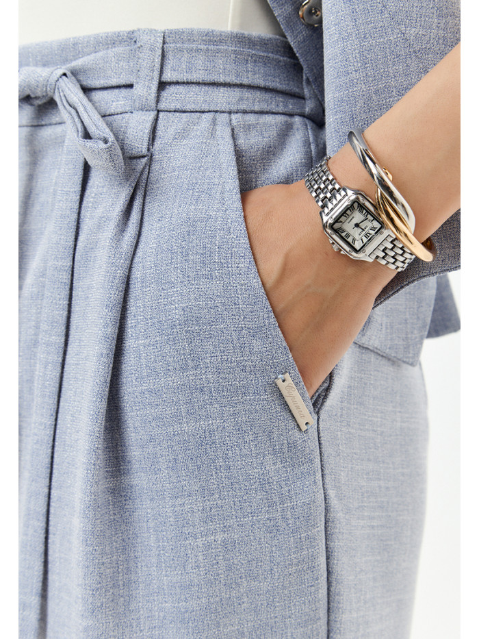 Легкие бриджи цвет голубой КЛ-01/1