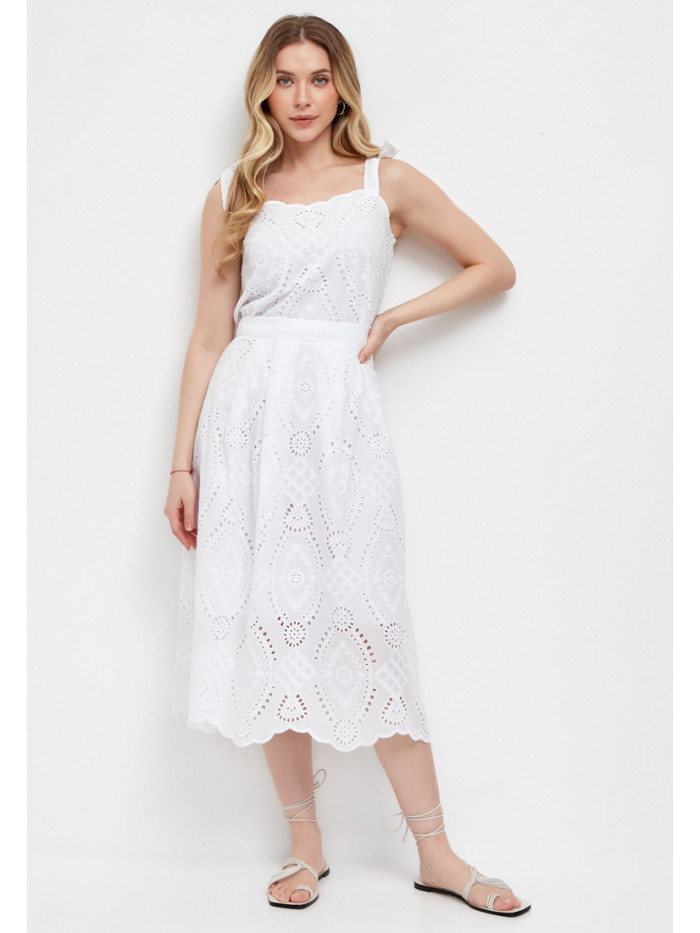 Комплект женский белого цвета КЛЛ-01