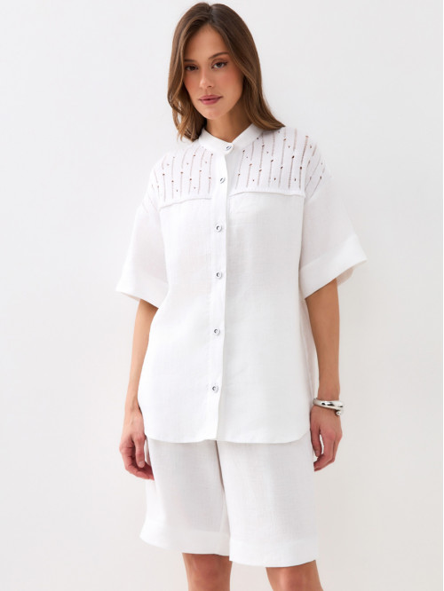 Комплект женский льняной б...