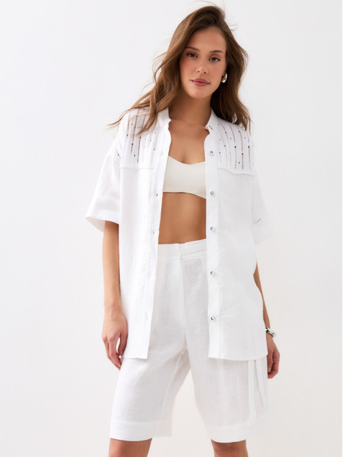 Комплект женский льняной б...