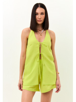 Комплект пляжный лимонного цвета КЛЛ-04