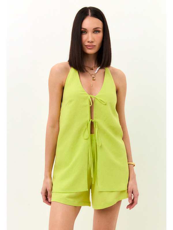 Комплект пляжный лимонного цвета КЛЛ-04