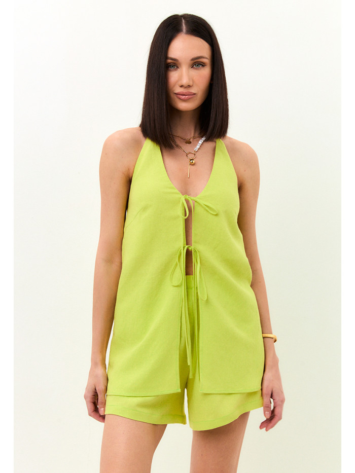 Комплект пляжный лимонного цвета КЛЛ-04