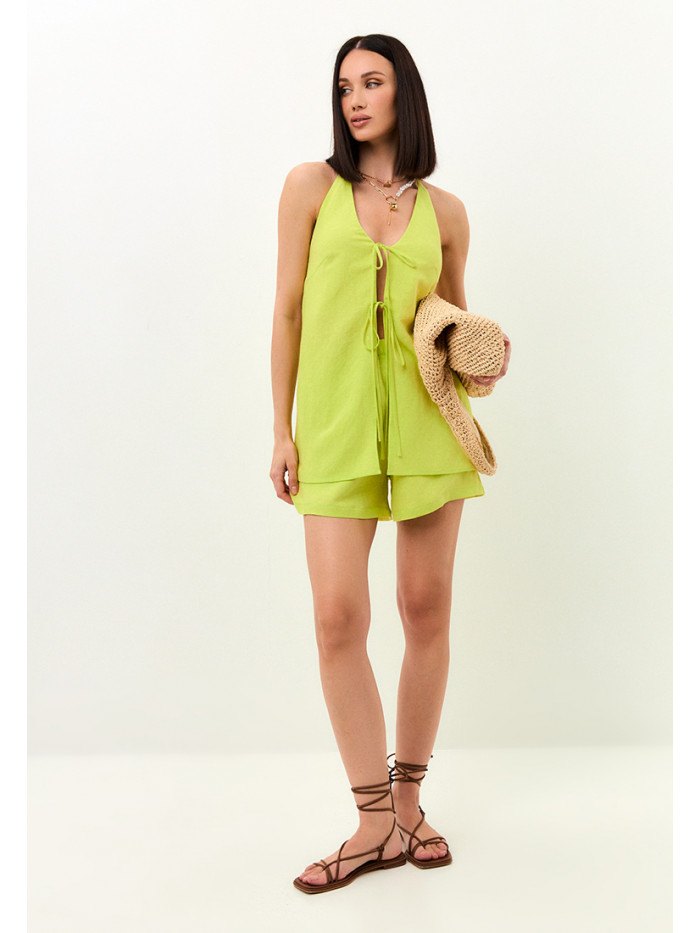 Комплект пляжный лимонного цвета КЛЛ-04