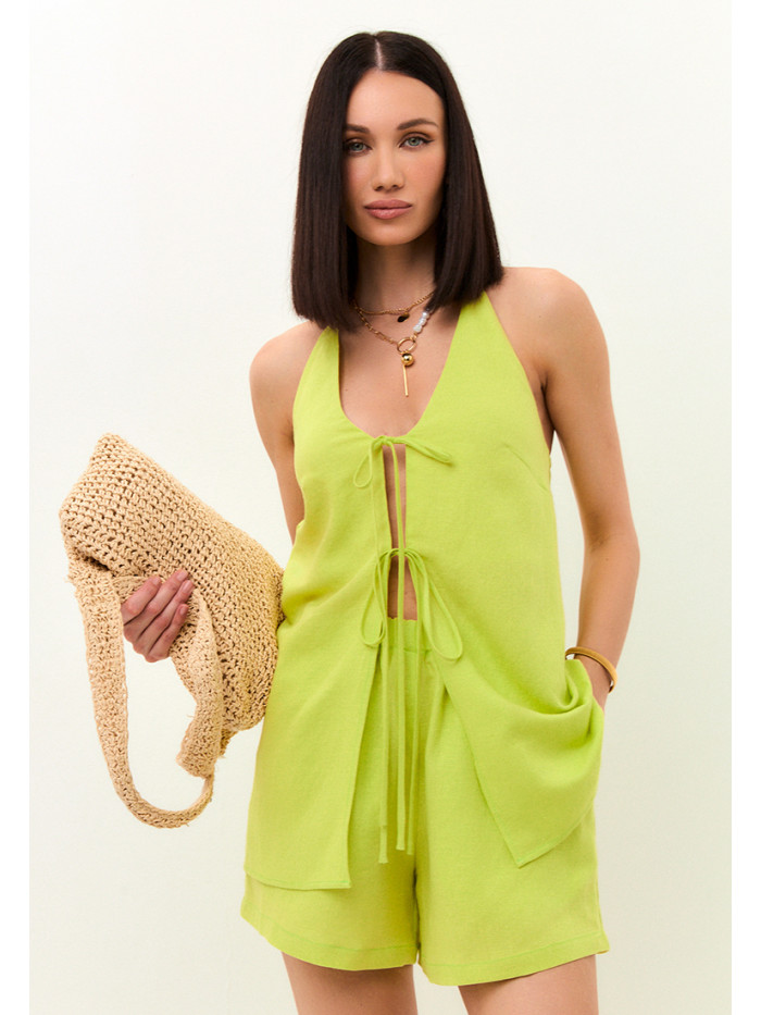 Комплект пляжный лимонного цвета КЛЛ-04