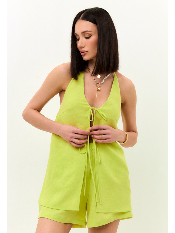 Комплект пляжный лимонного цвета КЛЛ-04