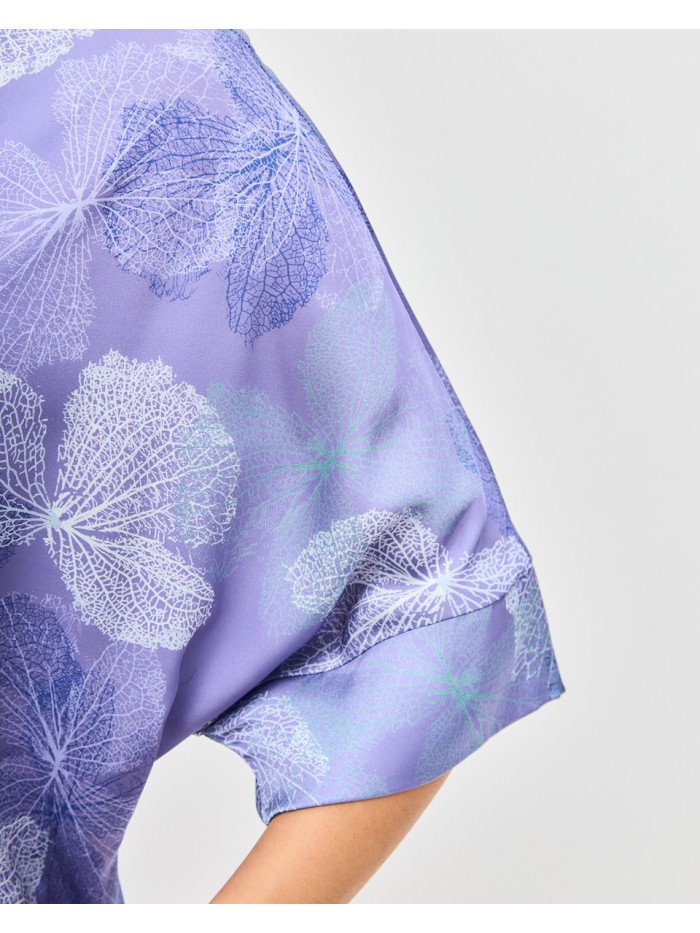 Комплект из искусственного шелка фиолетового цвета КШЛ-01