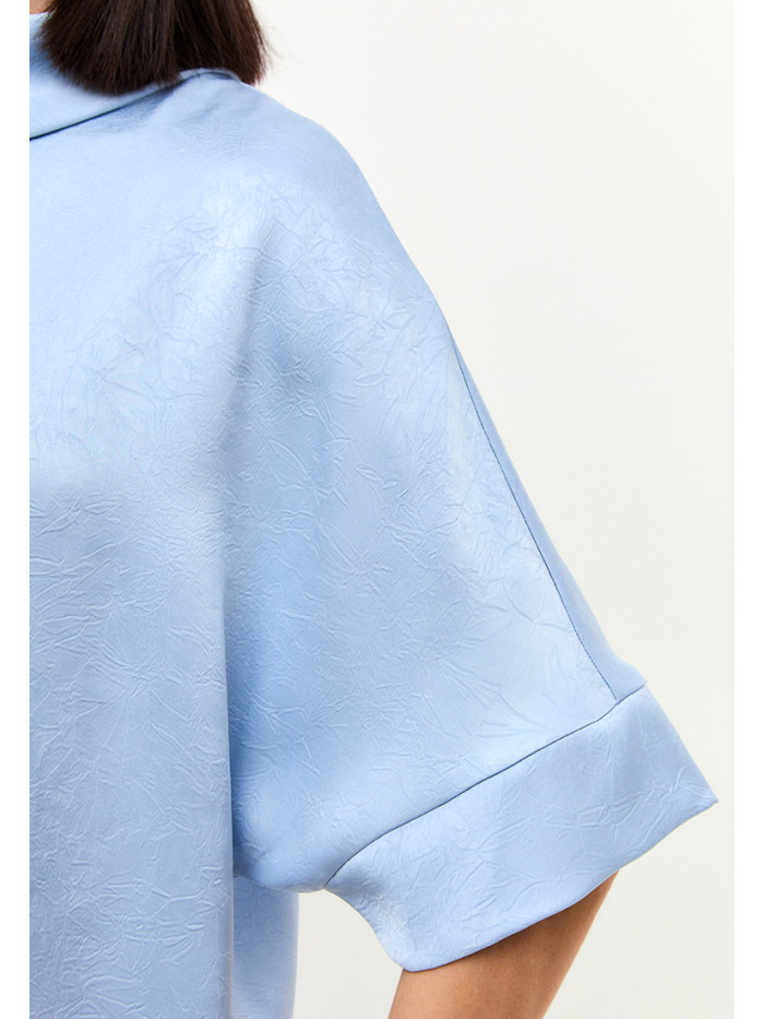 Комплект из искусственного шелка голубого цвета КШЛ-02