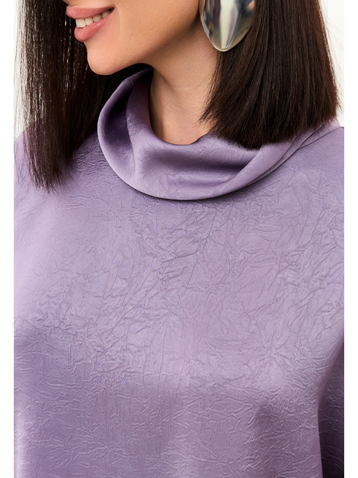 Комплект из искусственного шелка сиреневого цвета КШЛ-02