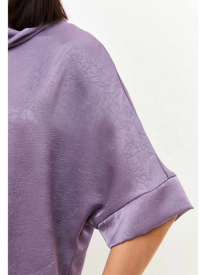 Комплект из искусственного шелка сиреневого цвета КШЛ-02