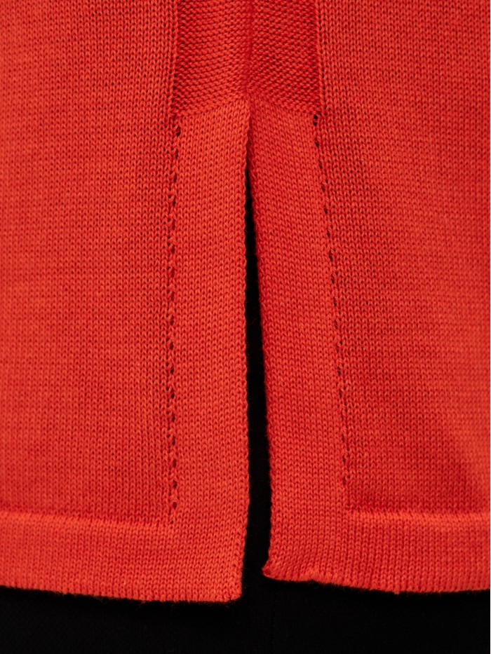 Летний джемпер оранжевого цвета на большие размеры ВТЛ-71