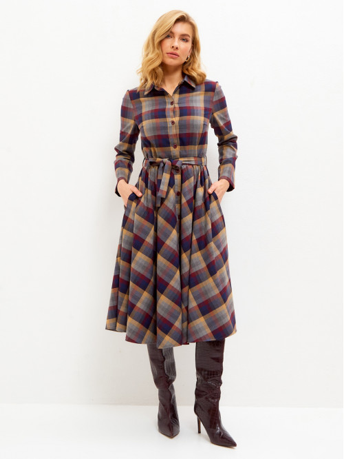 Платье демисезонное синего...