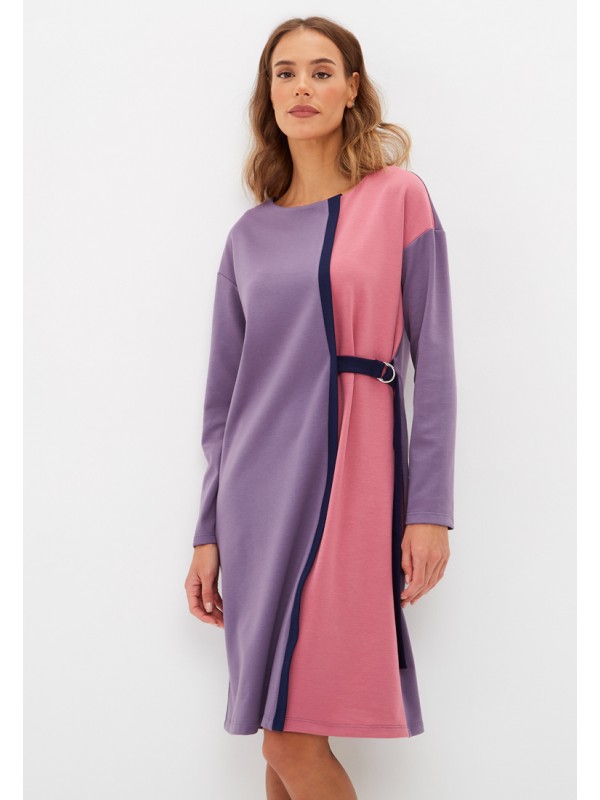 Платье демисезонное фиолетового цвета ПД-04