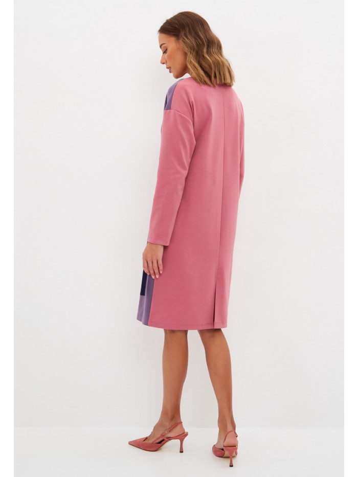 Платье демисезонное розового цвета ПД-04