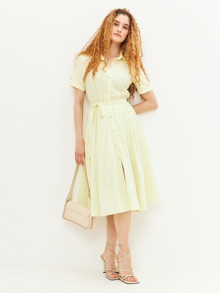 Платье летнее лимонного цвета ПЛЛ-20