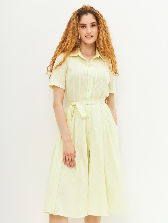 Платье летнее лимонного цвета ПЛЛ-20
