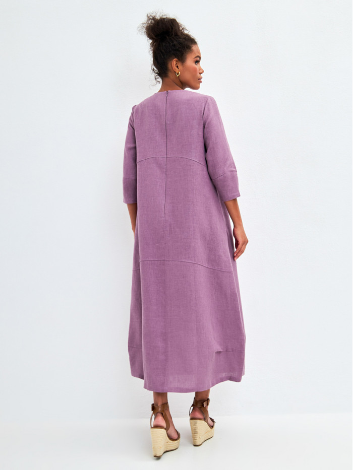 Платье летнее сиреневого цвета ПЛЛ-07