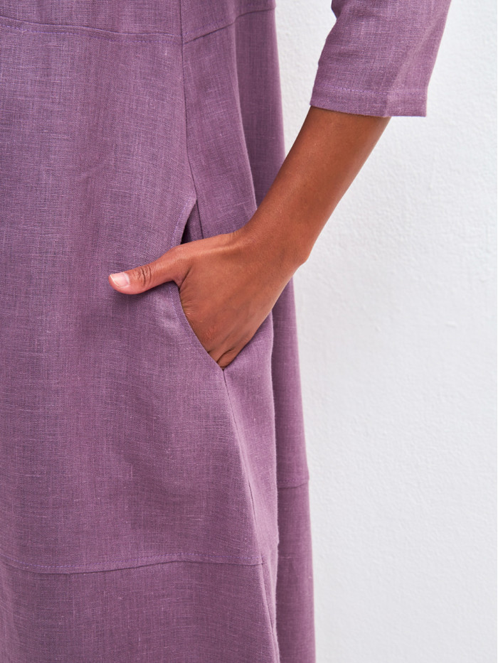 Платье летнее сиреневого цвета ПЛЛ-07