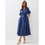 Платье летнее василькового цвета ПЛЛ-108 990р.