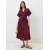 Платье летнее ягодного цвета ПЛЛ-108 990р.