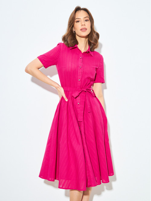 Платье из эко-хлопка цвета ...