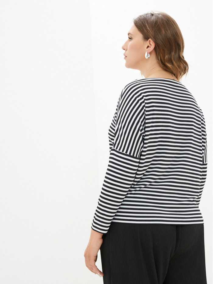 Джемпер летний белого и черного цвета ВШЛ-01А Джемпер летний белого и черного цвета ВШЛ-01А