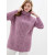 Джемпер женский с воротом розово-лавандового цвета ВТД-236 590р.