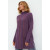 Женский удлиненный джемпер с разрезами сиреневого цвета ВТД-446 590р.