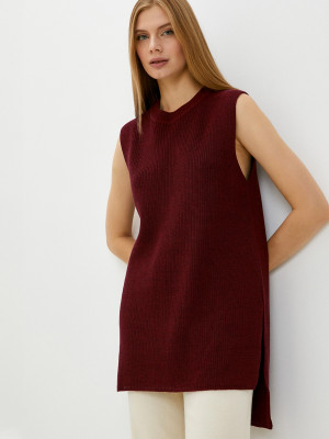 Жилет женский винного цвета ВТД-52