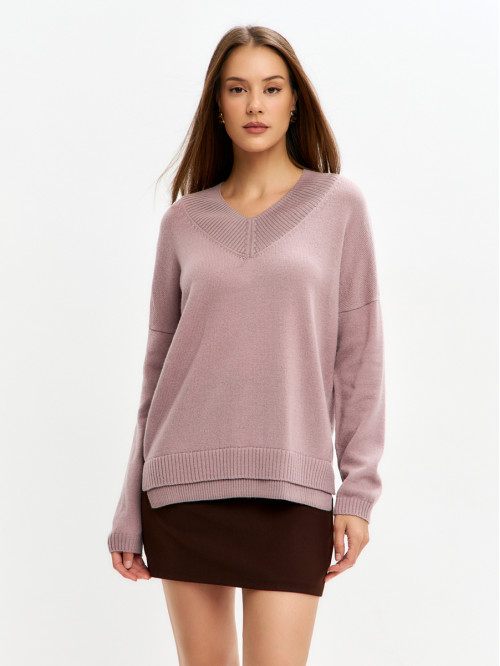 Комбинированный джемпер се...