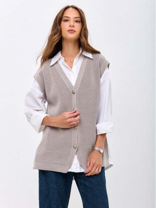 Оригинальный жилет пепельн...