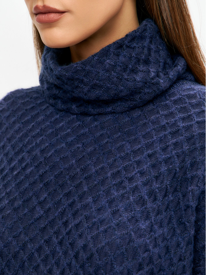 Изумительный джемпер темно-синего цвета ВТД-73