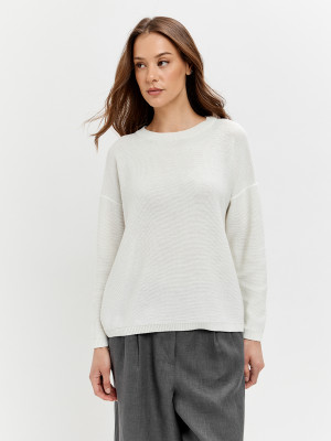 Джемпер из эко-хлопка цвет молочный ВТД-78