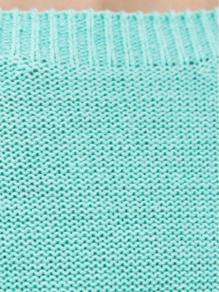 Джемпер легкий с коротким рукавом мятного цвета ВТЛ-02А