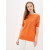 Джемпер легкий с коротким рукавом оранжевого цвета ВТЛ-02А4 990р.