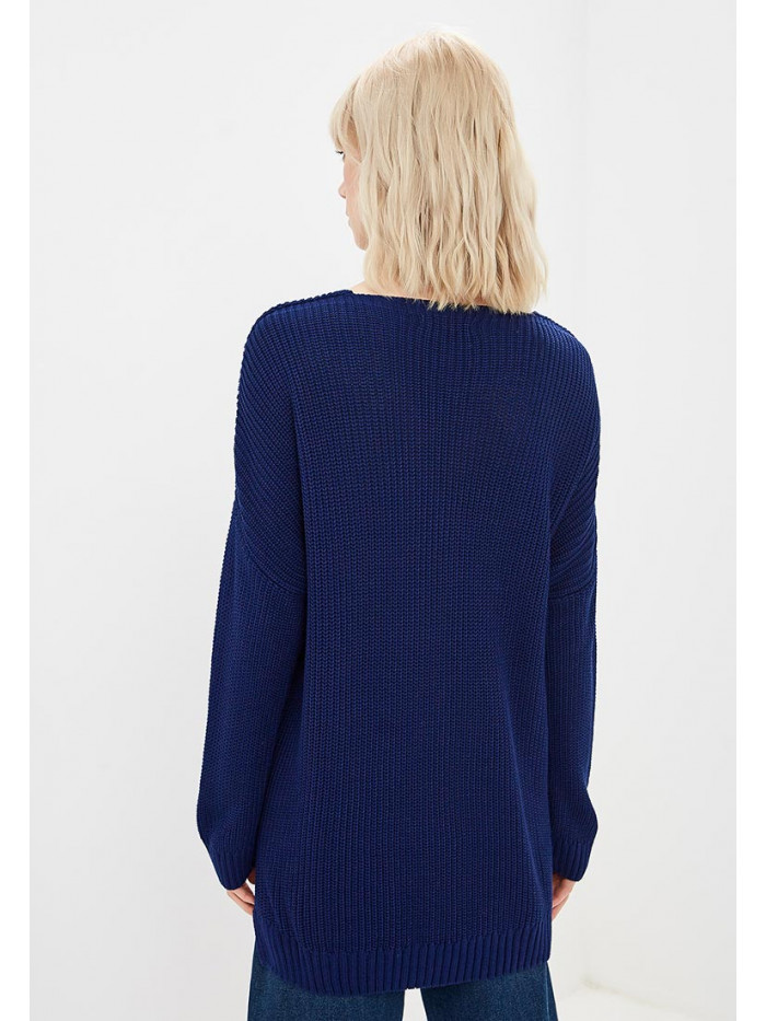 Классический легкий джемпер синего цвета ВТЛ-06