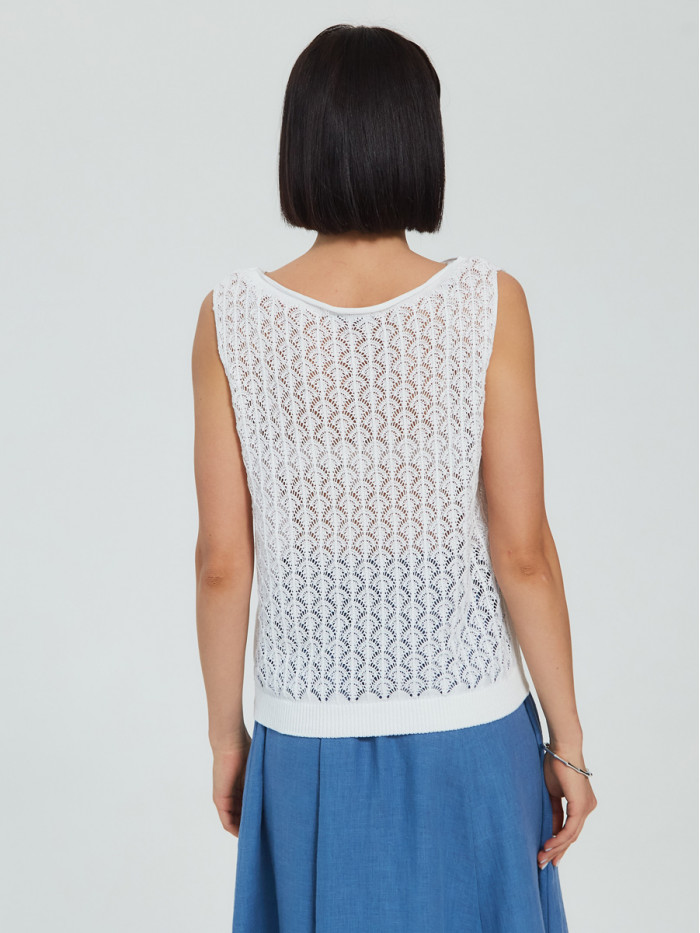 ВТЛ-12 Женская майка белого цвета