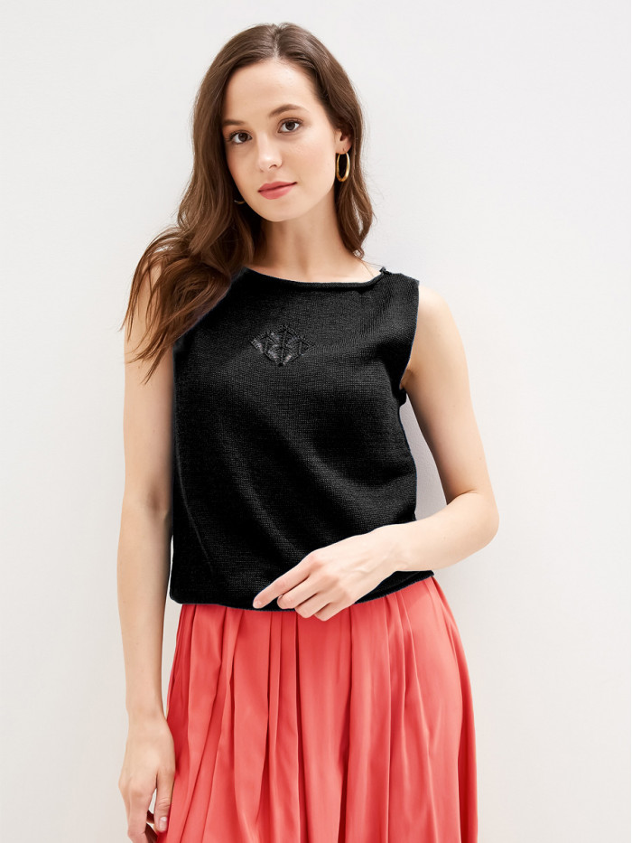 ВТЛ-12 Женская майка черного цвета