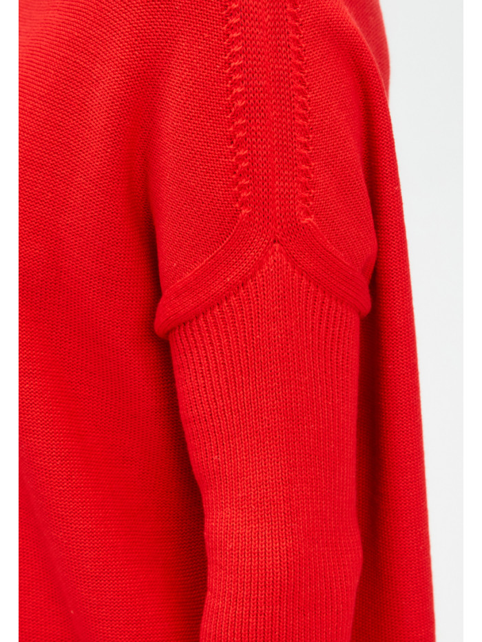 Туника летняя легкая алого цвета ВТЛ-15А